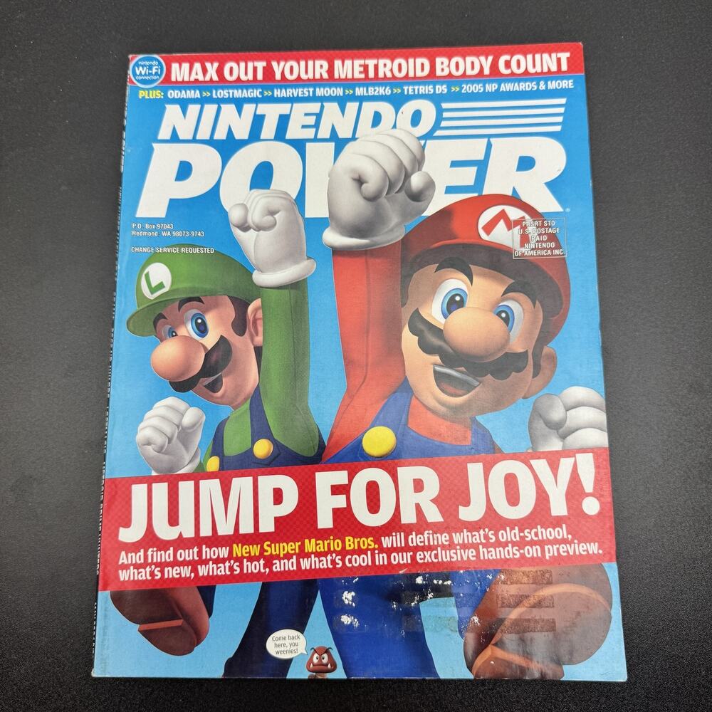 Nintendo Power Magazine #203 May 2006 Super Mario Bros DS Metroid Odama